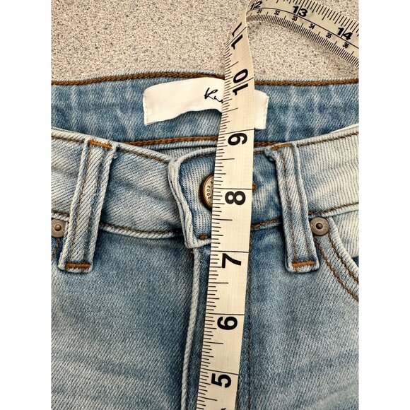 Kancan Mid Rise Ankle Skinny Jeans Women 24 Light Wash Distressed Stretch - Picture 8 of 9